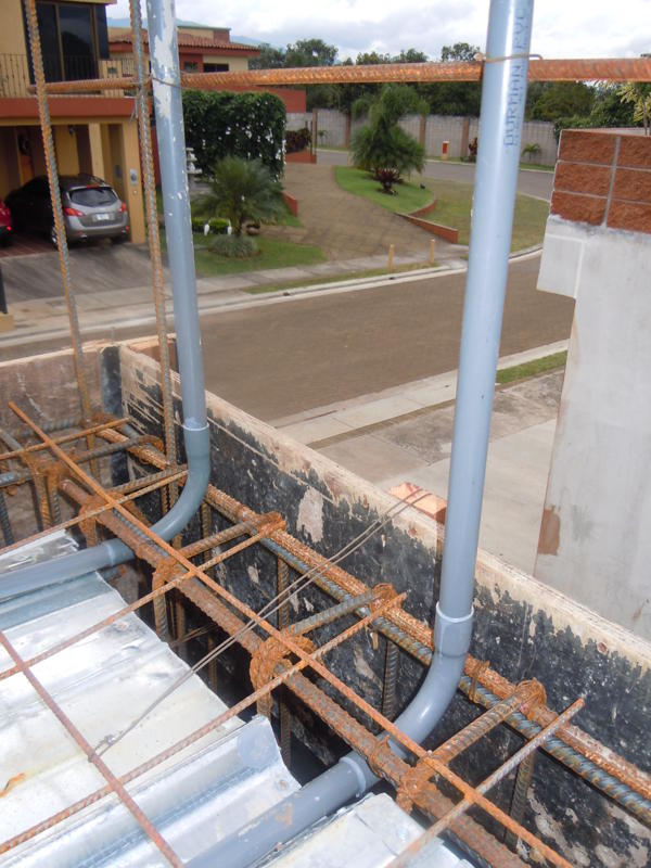 Some of the conduit before concrete pour