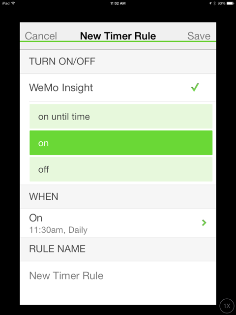 Select a Wemo to control