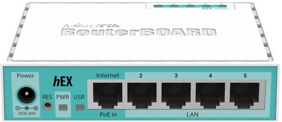 hEX 5-port Ethernet Gigabit Router