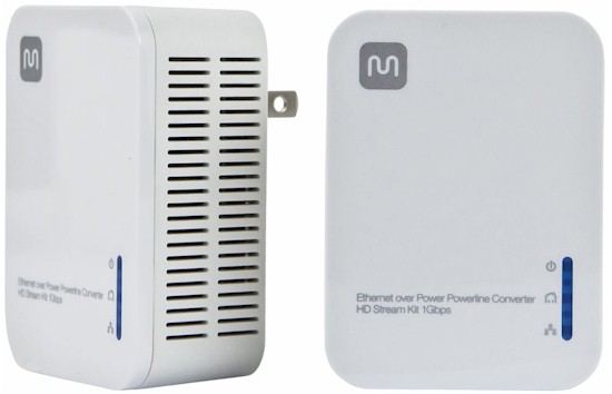 Ethernet over Power Powerline Converter - HD Stream Kit 1Gbps