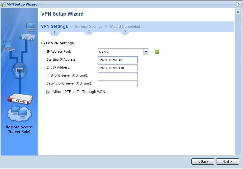 Configuration Wizard Step 4