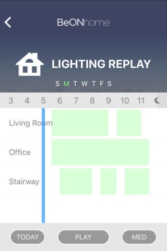 BeONhome Security Lighting - Lighting Replay