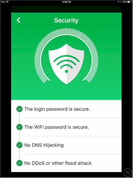 Tenda AC15 iOS Mobile app - Security