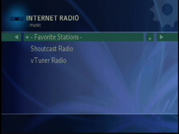 Figure 10: Radio Stations available from a Twonkyvision server