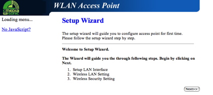 Access Point Wizard