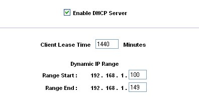 Linksys RV802 - DHCP Server controls