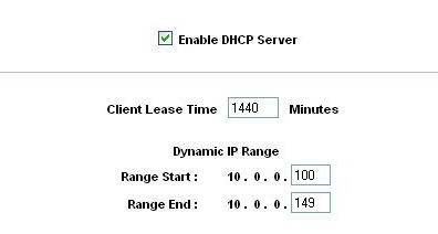 Linksys RV802 - DHCP range follows base address change