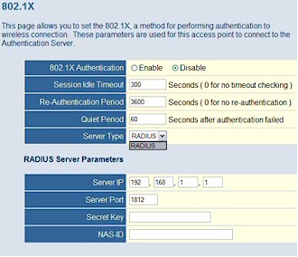 RADIUS support provides centralized authentication and auditing control 