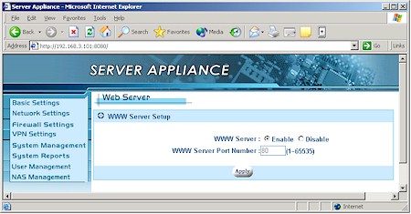 ASAP Web Server setup