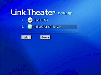 Server selection with the Buffalo Link Theater