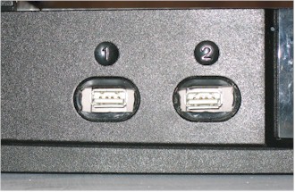 USB ports fitted into the Xbox front panel