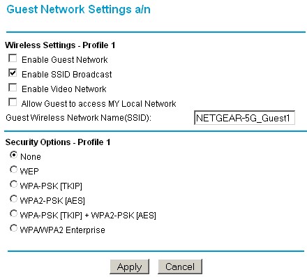 Wireless guest network