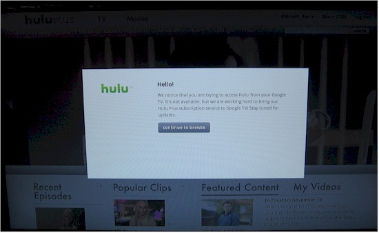 No Hulu for you, Google TV!