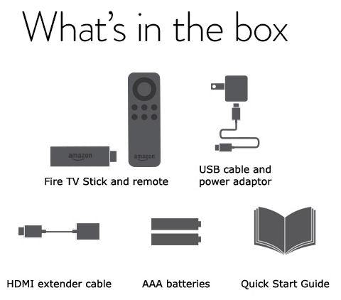 What's in the box - Fire TV Stick