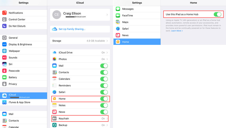 Apple Home - settings to enable Automation