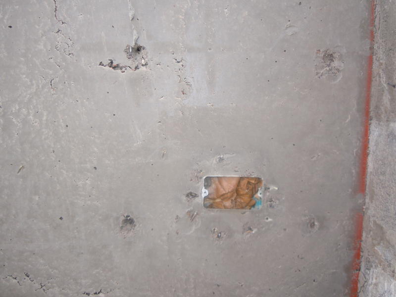 It may look like a single gang box in the wall. But look closely and you'll see the double gang box outline that's converted to a single gang mount via an adapter plate.