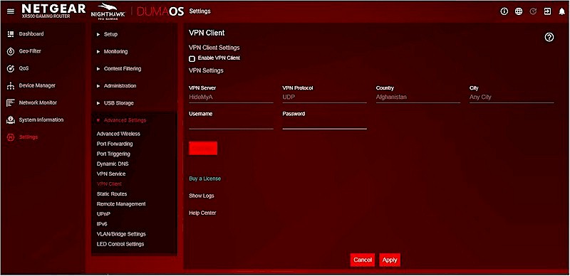 XR500 OpenVPN server and client keeps your gaming secure