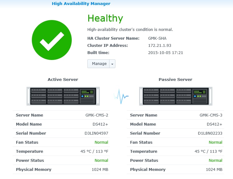 Synology High Availability up and running