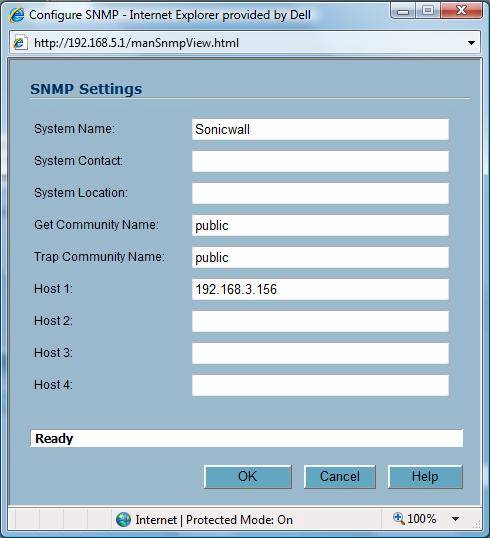 Enabling Sonicwall router SNMP