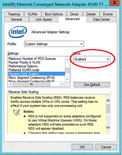 Intel X540 NIC tweak - RSS enable