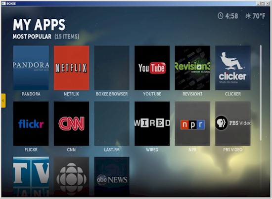 Boxee apps