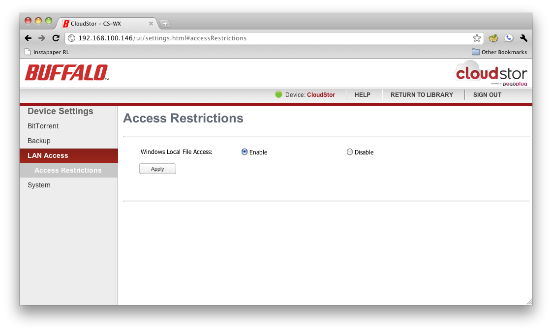 "Access Restriction" is somewhat coarse.