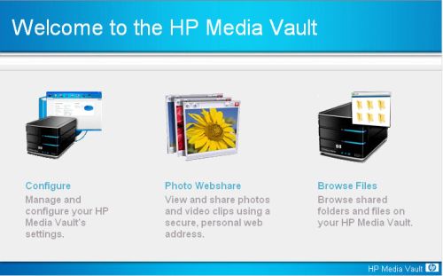 Media Vault Home Page