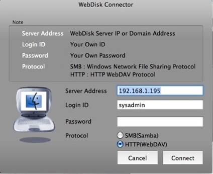 Webdisk Connector