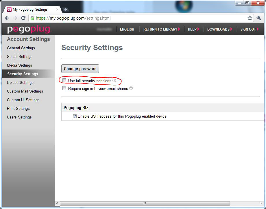 SSL access to files should be the default security setting.