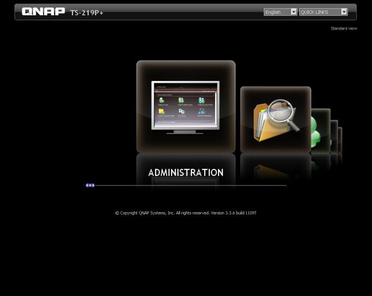 QNAP Turbo NAS Firmware V3.3 splash