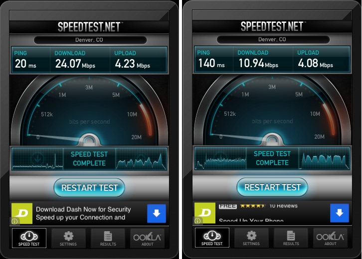 Performance Hit When Using the Seagate Wireless for Internet