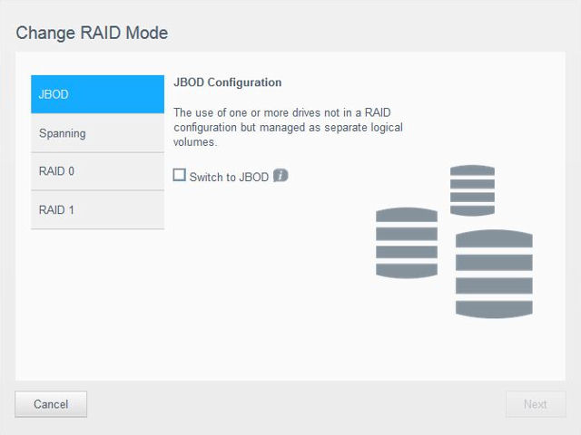 WD My Cloud Gen 2 - Change RAID Mode