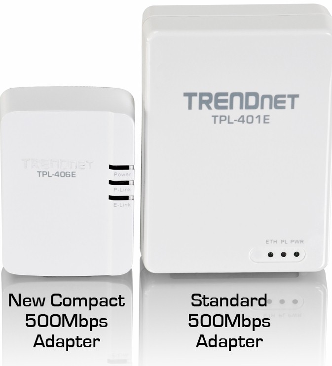 TRENDnet TPL-406E 500 Mbps Compact Powerline AV Adapter