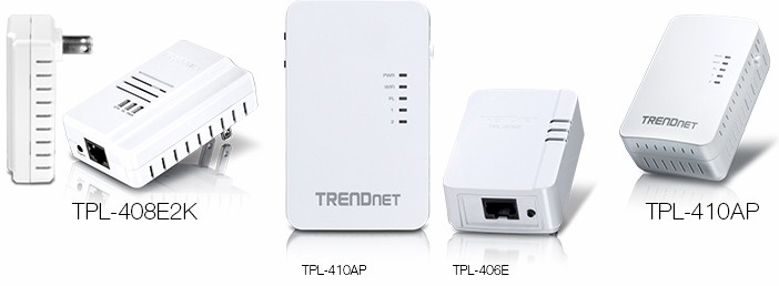 New TRENDnet AV2 500 Mbps Powerline Adapters