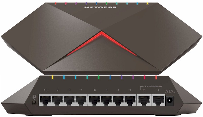 NETGEAR GS810EMX Nighthawk Pro Gaming SX10 10G/Multi-Gig LAN Switch