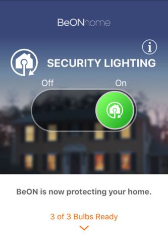 BeONhome Security Lighting - Enabled
