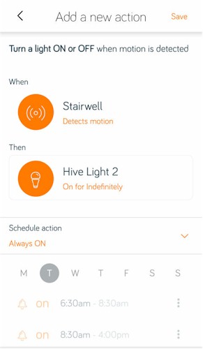 Hive Welcome Pack - Configure New Action