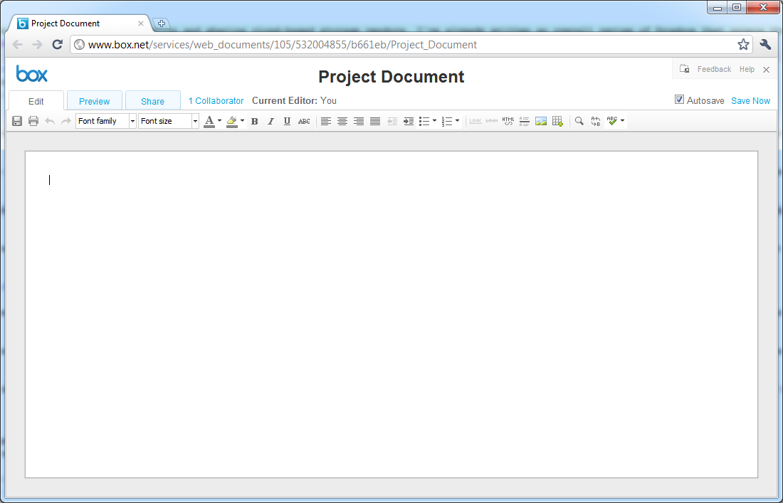 Box.net has a feature similar to google docs that allows for online documents to be created and shared.