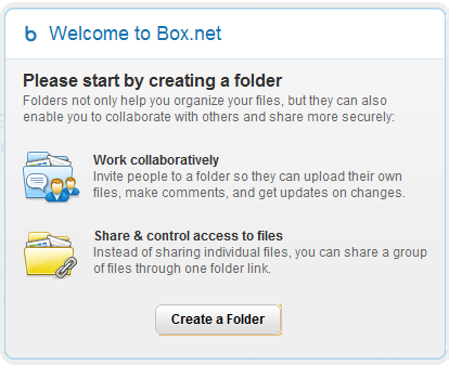 Upon account setup completion, a welcome dialog directs users what to do next.