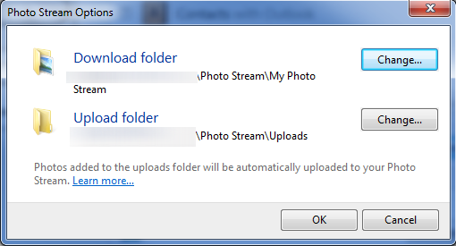  Photo stream is a little kludgy on Windows compared to MacOS X. 