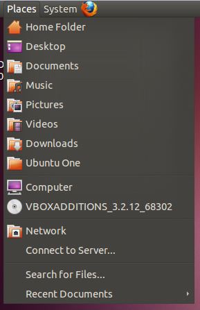 Once set up, Ubuntu One adds its own folder into the "Places" menu in Ubuntu.