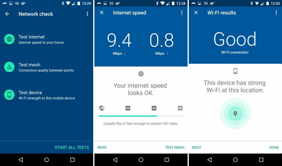 Google Wifi app - Other tests