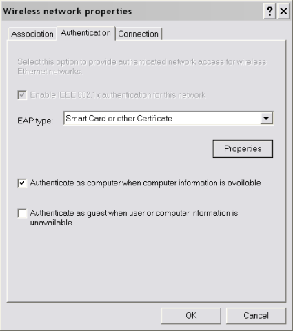 EAP Configuration