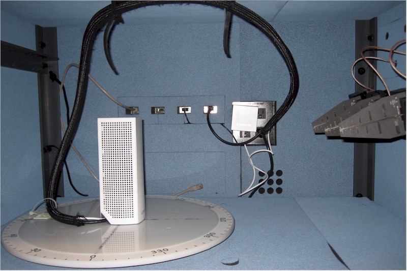 Linksys Velop in test chamber