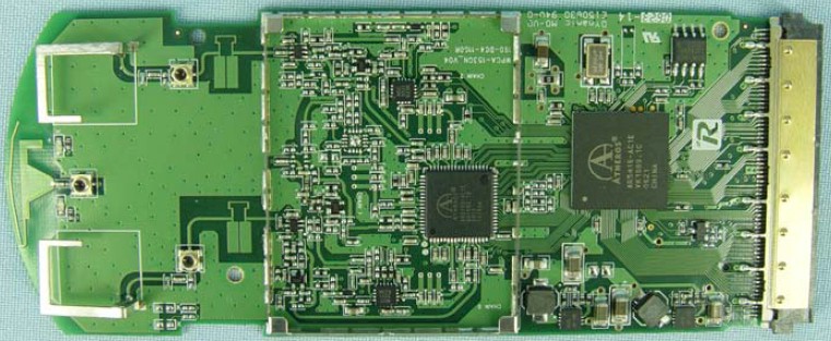 Linksys WPC100 board with Murata SWF connector