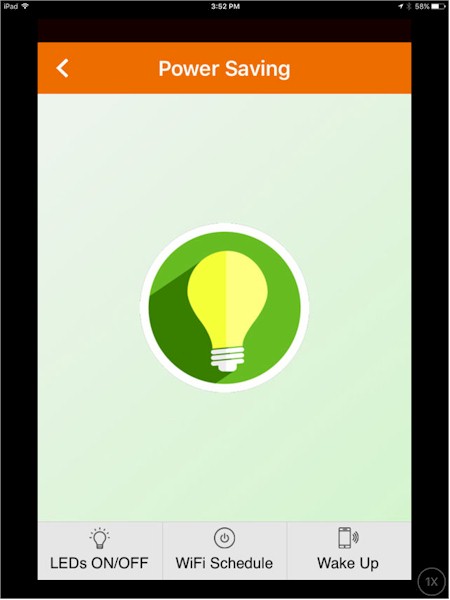 Tenda AC15 iOS Mobile app - Power Saving