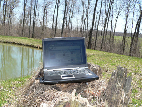 Proof positive: TG Daily running wirelessly, at high-speed, in almost the middle of nowhere.