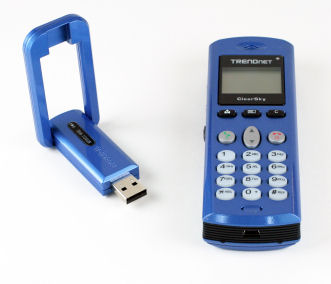 Figure 5: TRENDnet handset and USB dongle