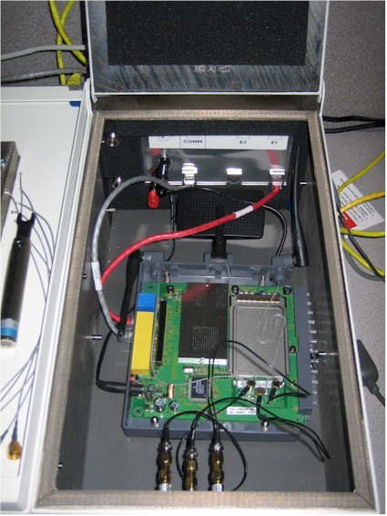 Figure 10: Linksys router in test enclosure