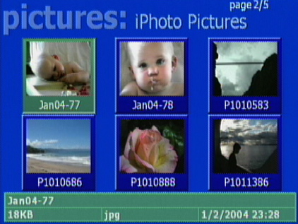 Figure 9: Picture Selection Screen